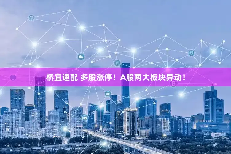 桥宜速配 多股涨停！A股两大板块异动！